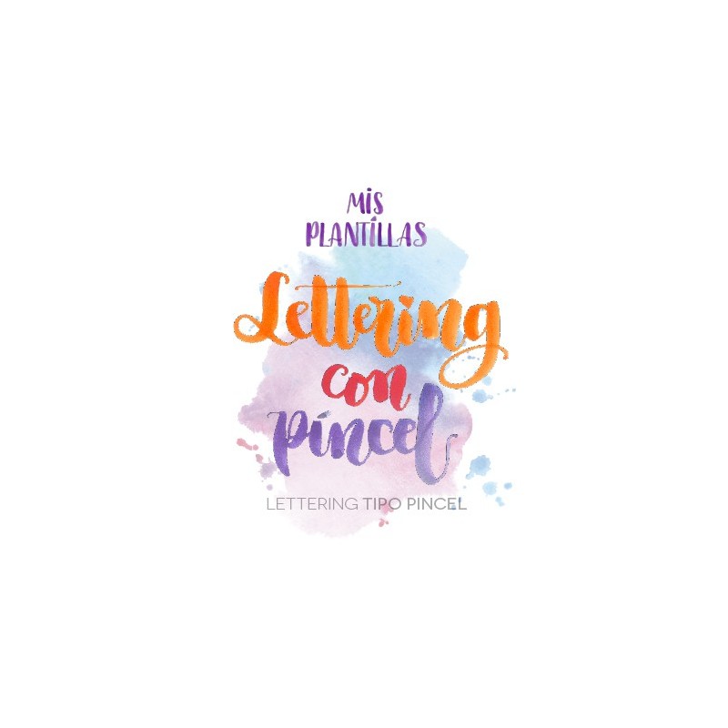 Plantillas de Lettering para Pincel con Acuarela