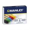 Ceras Manley caja 6 colores