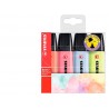 Rotulador Stabilo Boss Estuche 4 colores Pastel