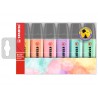 Rotulador Stabilo Boss Estuche 6 colores Pastel