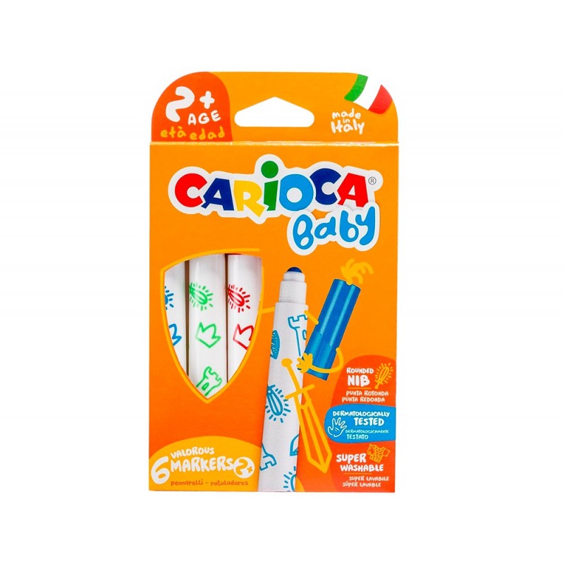 Rotulador Carioca Baby 6 colores