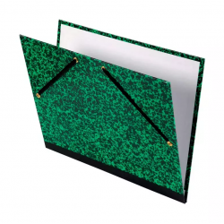 Carpeta dibujo verde con gomas Canson